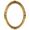 Cornice ovale in legno, "Francesina" oro, 50x70 cm.