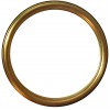 Cornice rotonda in legno, oro da 100 cm.