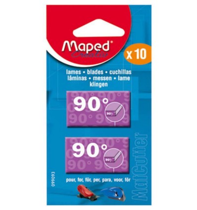 Lame ricambio taglierina "Maped" taglio 90 gradi - 10 pz.