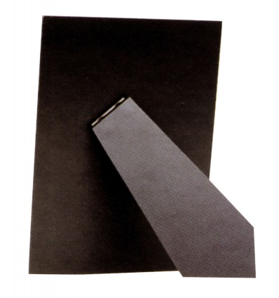 Schienale per portafoto rettangolare, nero, 13x18 cm