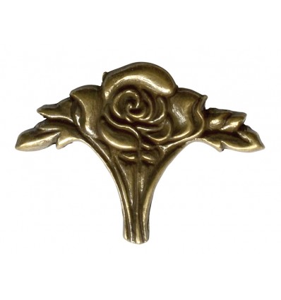 Fregio ottone bronzato "ROSA"