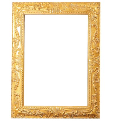 Mira Cornice in legno Cannes 70x100 cm - bianco e oro - Vetro standard