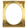 Passepartout rettangolare oro "MyArte" interno ovale 40x50