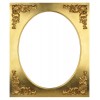 Passepartout rettangolare oro "MyArte" interno ovale 40x50