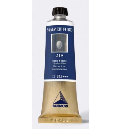 Colore ad olio purissimo Binaco titanio 40 ml "Maimeri Puro"