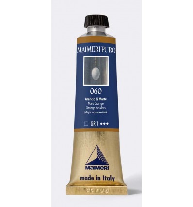 Colore ad olio purissimo Arancio di Marte 40 ml Maimeri