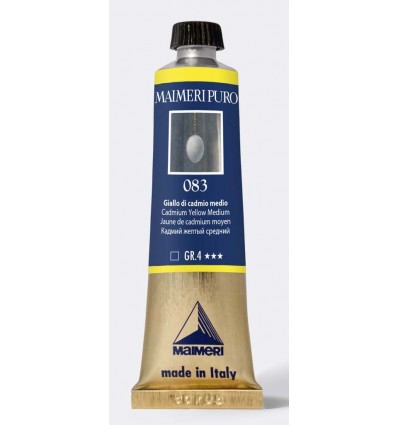 Colore ad olio purissimo Giallo cadmio medio 40 ml Maimeri