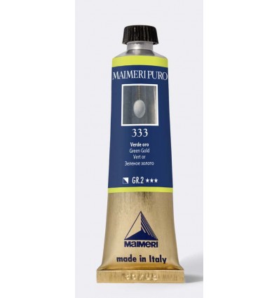 Colore ad olio purissimo Verde oro 40 ml Maimeri