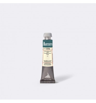 Colore ad olio "Artisti" Verde perm.scuro 20 ml Maimeri