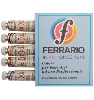 Confezione colori ad olio da 20 ml, Van Dyck Ferraio