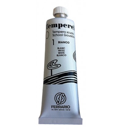 Colore a tempera opaco, da 60 ml Bianco FERRARIO