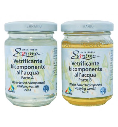 Vernice vetrificante all'acqua Ferrario 150 ml bicomponente