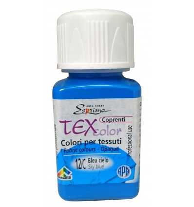 Colore per tessuto, coprente, 50 ml Bleu turchese FERRARIO