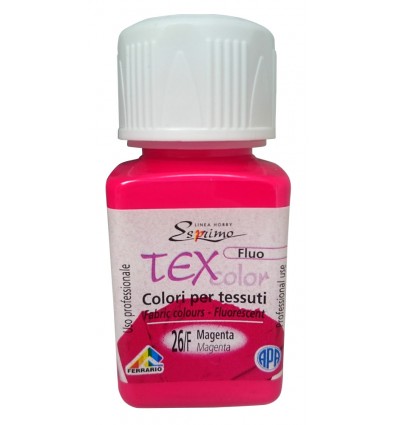 Colore per tessuto, fluorescente, 50 ml Vermiglione FERRARIO