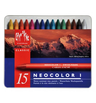Caran d'Ache "Neocolor I" 15 pastelli
