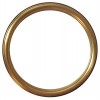 Cornice rotonda in legno, oro da 50 cm