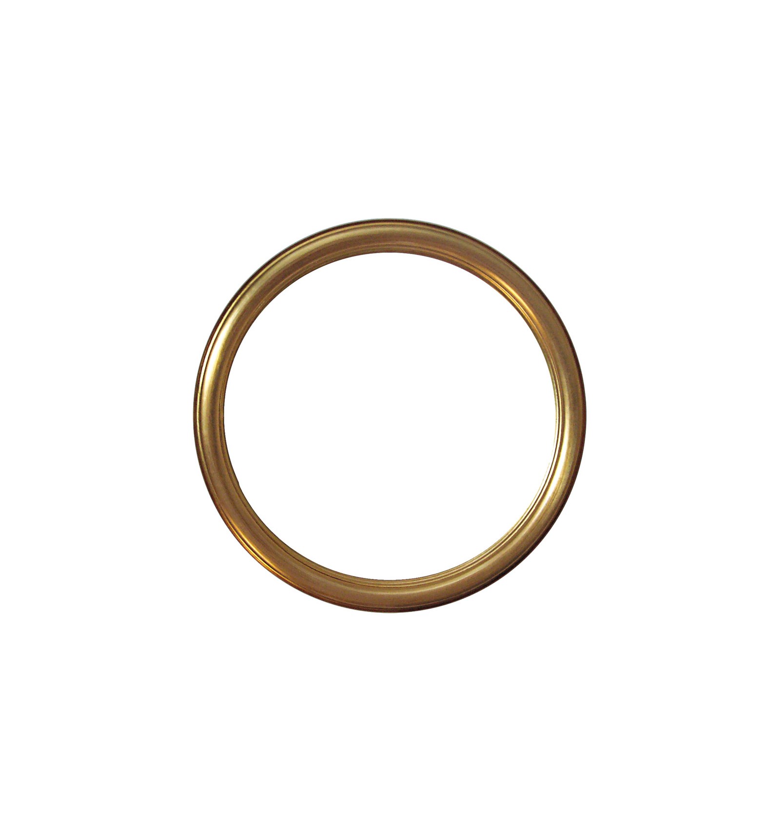 Cornice rotonda in legno, oro da 60 cm