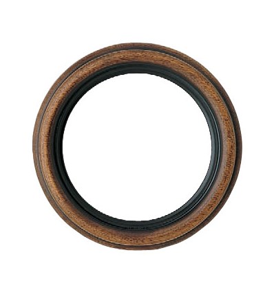Cornice rotonda in legno, noce da 8 cm