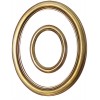 Cornice ovale in legno, oro 7x9 cm