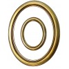 Cornice ovale in legno, oro 40x50 cm