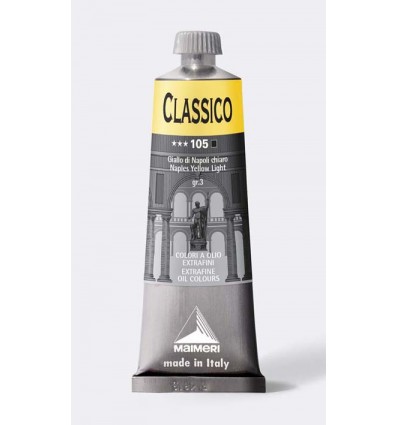 Colore ad olio extrafine, 60 ml Giallo Napoli chiaro MAIMERI