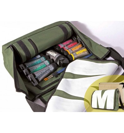 Colori Acrilici Maimei 10x75 ml. Borsa verde militare.