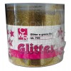 GLITTER A GRANA FINE, BARATTOLO ML. 700 - ORO