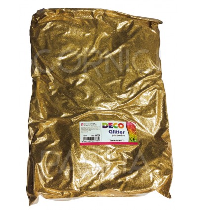 Glitter pronto all'uso, confezione in busta da 1 kg - Oro
