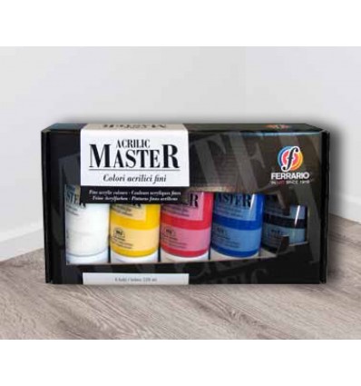 Colori acrilici ACRILIC MASTER Ferrario - 5x120 ml