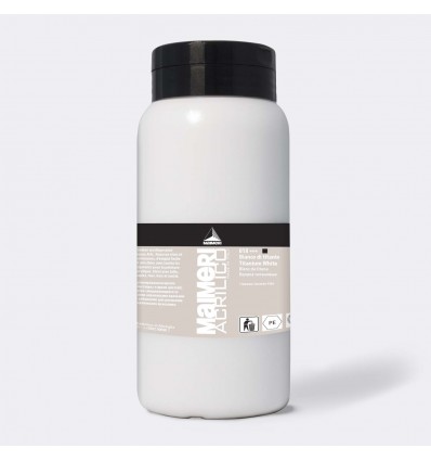 AM COLORE ACRILICO SATINATO 1000 ML BIANCO TITANIO MAIMERI