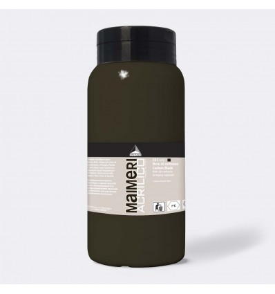 AM COLORE ACRILICO SATINATO 1000 ML NERO DI CARBONIO MAIMERI