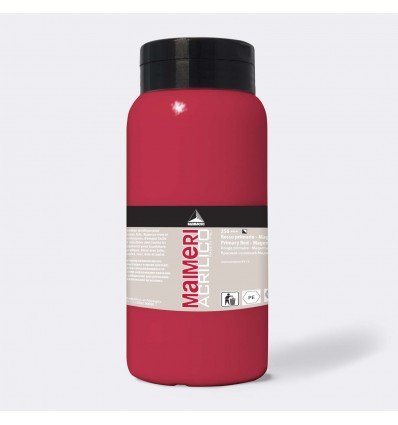 AM COLORE ACRILICO SATINATO 1000 ML ROSSO PRIMARIO MAIMERI