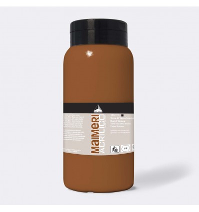 AM COLORE ACRILICO SATINATO 1000 ML TERRA DI SIENA BRUCIATA MAIMERI