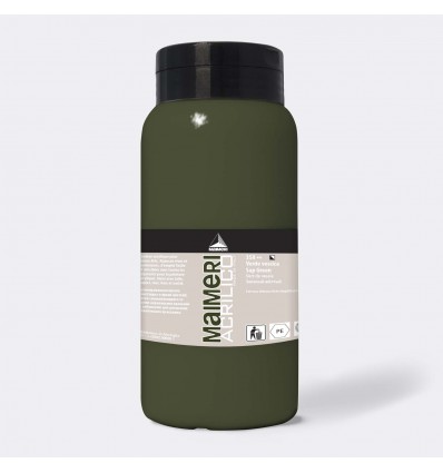 AM COLORE ACRILICO SATINATO 1000 ML VERDE VESCICA MAIMERI