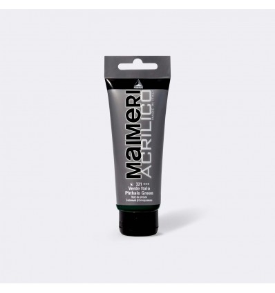 Colore acrilico satinato, 75 ml Verde ftalo MAIMERI