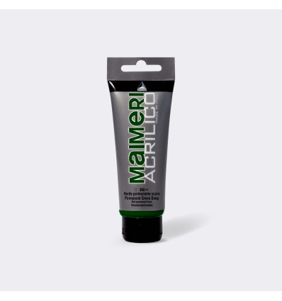 Colore acrilico satinato, 75 ml Verde perman. scuro MAIMERI