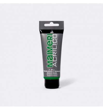 Colore acrilico satinato,75 ml Verde smeraldo Veron. MAIMERI