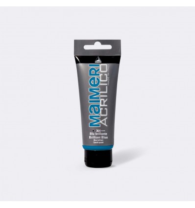 Colore acrilico satinato, 75 ml Blu brillante MAIMERI