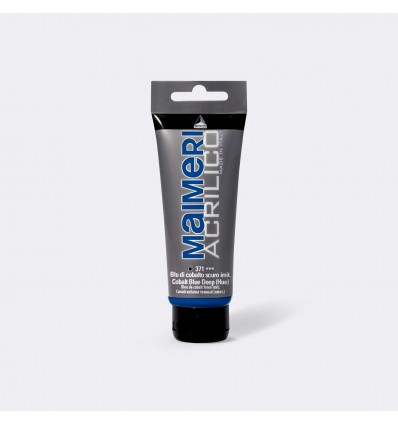 Colore acrilico satinato,75 ml Blu cobalto scuro im. MAIMERI