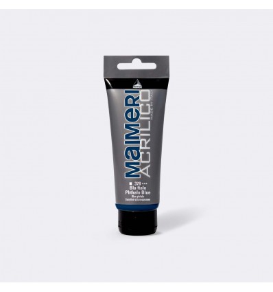 Colore acrilico satinato, 75 ml Blu ftalo MAIMERI