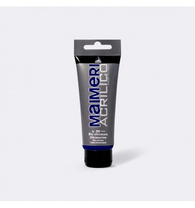 Colore acrilico satinato, 75 ml Blu oltremare MAIMERI