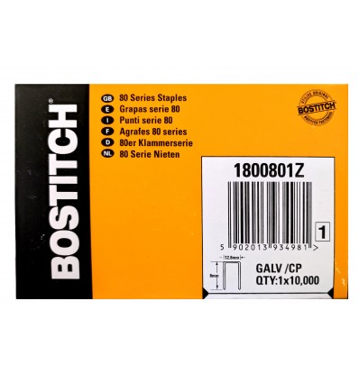 PUNTI 80/8 BOSTITCH CF. 10.000 PEZZI