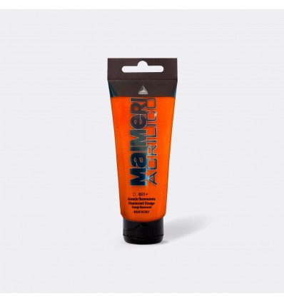 Colore acrilico Arancio fluorescente da 75 ml Maimeri