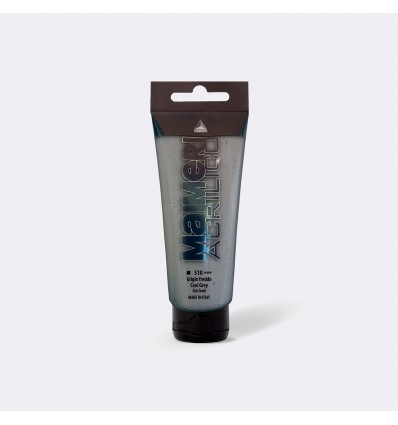 Colore acrilico satinato, 75 ml Grigio freddo MAIMERI