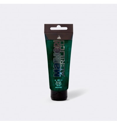 Colore acrilico satinato, 75 ml Blu verde MAIMERI