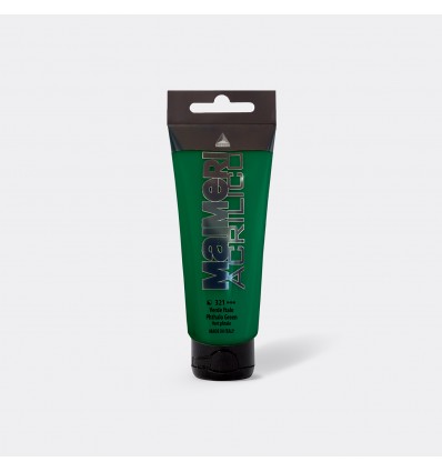 Colore acrilico satinato, 75 ml Verde ftalo MAIMERI